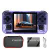 FINGEREVO O30S Handheld Game Console 3.5-in 640 * 480 IPS OCA Screen 3000mAh Linux-opensource RK3326 o30s with Portable Case Transparent Purple view 1