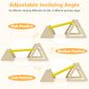 GLACER 5 in 1 Toddler Triangle Set, 3 Piece Montessori Climbing Toys w/Climbing Rock Ramp & 2 Small Triangles, Adjustable Inclinations, Wooden Indoor Climbing Playset for Playground Gym view 2