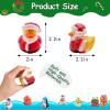 24 Pcs Christmas Rubber Ducks,Baby Bath Toys for Kids,Christmas Party Favors Supplies,Goodie Bags Fillers Stuffers for Christmas Decor,Baby Showers,Birthday Gifts(Christmas) view 2