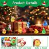 24 Pcs Christmas Rubber Ducks,Baby Bath Toys for Kids,Christmas Party Favors Supplies,Goodie Bags Fillers Stuffers for Christmas Decor,Baby Showers,Birthday Gifts(Christmas) view 4