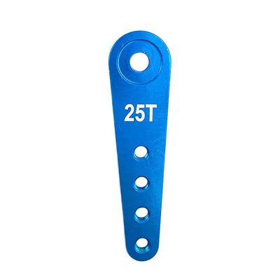 37mm 23T 24T 25T Metal Servo Arm Extension Servo Horn for 1/10 RC Crawler Car Boat for HSP Wltoys Axial SCX10 Parts(25T Blue 1pcs)