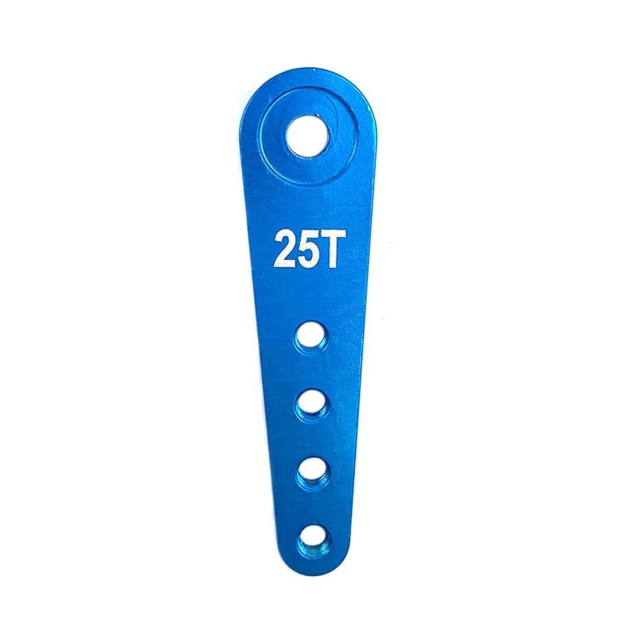 37mm 23T 24T 25T Metal Servo Arm Extension Servo Horn for 1/10 RC Crawler Car Boat for HSP Wltoys Axial SCX10 Parts(25T Blue 1pcs)