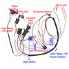 24V Motor Gearbox Wires Harness Conversion Kit for Power Wheels Trax Upgrade,Wire Harness Switch Motor Gearbox Set for Self-Made Kids Electric Ride on Toys Car Replacement Parts,18V,High Speed.Fast view 2