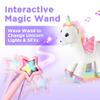 iPlay, iLearn Plush Magic Unicorn Toy W/Remote Control Fairy Magical Wand, Girl Music Unicorn Stuffed Animal W/LED Light Sound, Interactive Birthday Gift 18 24 Month Baby Toddler 2 3 4 5 6 7 Year Kid view 2