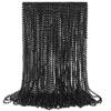 Beads Necklace, 30PCS Black Necklaces Halloween Stuff Accessories, 33" Mardi Gras Beads Necklace Costume Bulk, Festival Parade Throw for Halloween New Years Eve Party Events Supplies Decorations view 1