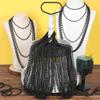 Beads Necklace, 30PCS Black Necklaces Halloween Stuff Accessories, 33" Mardi Gras Beads Necklace Costume Bulk, Festival Parade Throw for Halloween New Years Eve Party Events Supplies Decorations view 2