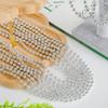 30PCS Bead Necklace, Silver Christmas Bead Stuff Party Favors, 33" Xmas Festival Necklaces Accessorie Bulk, Mardi Gras Beads Parade Throw Accessories for Wedding Birthday Celebrations Decorations view 3