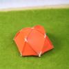 1/18 1/24 1/43 1/64 1/87 Scale Camping Tent Miniature Scene Decor, Miniature Decoration Accessories, Dollhouse Outdoor Accessories Furniture Tent, Miniature Toy Furnishing (1/87 Orange) view 2
