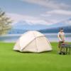 1/18 1/24 1/43 1/64 1/87 Scale Camping Tent Miniature Scene Decor, Miniature Decoration Accessories, Dollhouse Outdoor Accessories Furniture Tent, Miniature Toy Furnishing (1/87 White) view 2