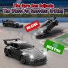 ACAMMZAR Mini RC Drift Car with Gyro, 1:43 4WD Full Proportional RC Cars, 18KM/H High Speed Remote Control Car with Lights, Extra Racing Tires, Vehicle for Adults Kids Boys, Black view 3