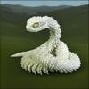 3D Printed Animals Set 3D Printed Snake Toys 3D Printed Articulated Flexible Fidget Toy 3D Printed Animals Exquisite Cute Pet Toy Children/Adults Fidget Toys(17.7-White) view 2