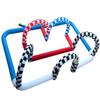 Inflatable Go Kart Race Tracks Inflatable Didi Car Race Track Sport Game Air Racing Bumper Car Happy Hopper Circuit for Birthday Party and Event (Blue Red, 40x20x8.2FT) view 1