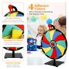 12 Slots Slots Prize Wheel Spinner with Stand, 12 Inch Spinning Wheel for Prizes, Storable Prize Wheel Spinner, Wheel of Fortune Wheel Spinner, Spin Wheel for Trade Shows for Family Party Games view 2