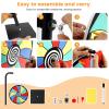 12 Slots Slots Prize Wheel Spinner with Stand, 12 Inch Spinning Wheel for Prizes, Storable Prize Wheel Spinner, Wheel of Fortune Wheel Spinner, Spin Wheel for Trade Shows for Family Party Games view 4