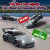 ACAMMZAR Mini RC Drift Car with Gyro, 1:43 4WD Full Proportional RC Cars, 18KM/H High Speed Remote Control Car with Lights, Extra Racing Tires, Vehicle for Adults Kids Boys, Gray view 3