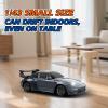 ACAMMZAR Mini RC Drift Car with Gyro, 1:43 4WD Full Proportional RC Cars, 18KM/H High Speed Remote Control Car with Lights, Extra Racing Tires, Vehicle for Adults Kids Boys, Gray view 4