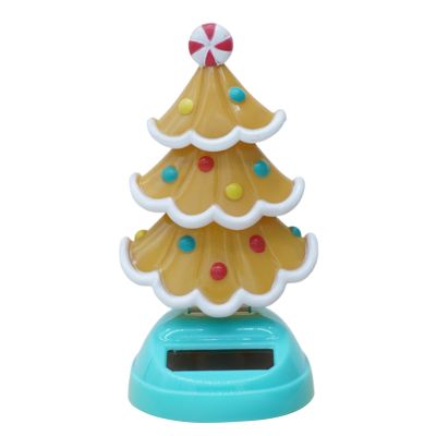 Christmas Solar Powered Dancing Toy, Solar Swinging Tree, 2.36x4.33in Novelty Moving Holiday Tree, Perfect for Desk, Windowsill, or Car Dashboard Holidays Decoration