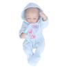 10inch Reborn Dolls Soft Silicone Delicate Facial Details Washable Lifelike Baby Doll Toy with Pajamas (10inch Blue boy with Eyes Closed) view 1