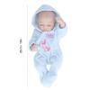 10inch Reborn Dolls Soft Silicone Delicate Facial Details Washable Lifelike Baby Doll Toy with Pajamas (10inch Blue boy with Eyes Closed) view 3