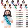 Bememo 150 Pcs Mini Jesus Figures Little Jesus Love You Rubber Action Figures to Hide and Seek for Religious Party Favors Easter Egg Stuffers Sunday Baptism view 1