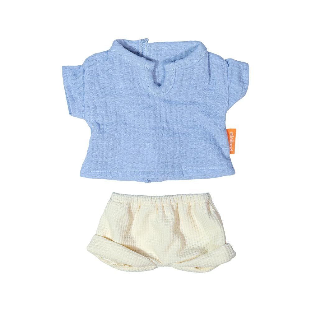 Miniland - Clothes for 12 5/8 inches Doll, Clothing Accessory for Dolls, Summer T-Shirt and Pants