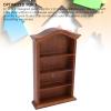 1:12 Scale Miniatures Dollhouse Wooden Bookcase, 4 Floors Furniture Display Bookshelf Cabinet, Miniature Book Shelf Dollhouse Decoration Accessories for Home Bedroom view 3