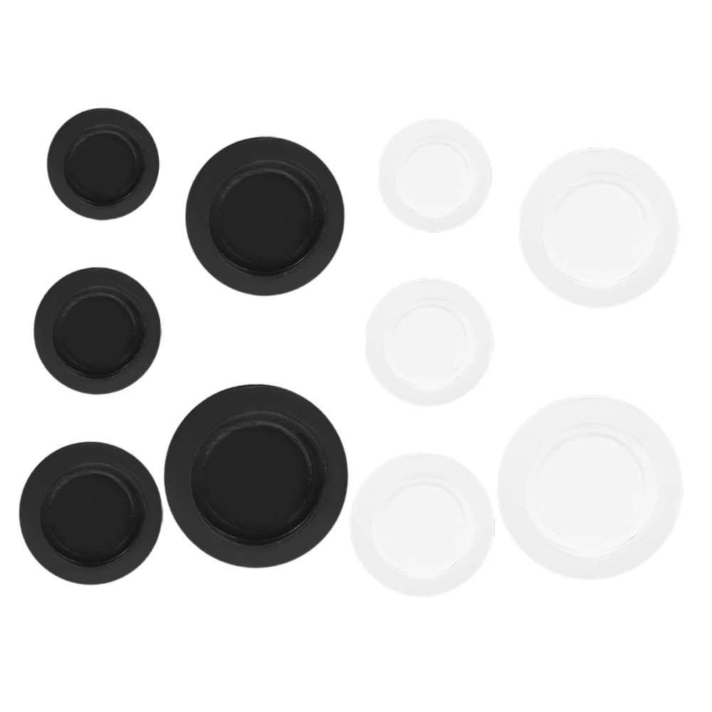 ULTECHNOVO 10pcs Piggy Bank Plug Rubber Saving Box Plug Piggy Bank Stopper Cover Round Sealing Plug Packaging Accessories for Coin Bank Money Saving Box Black White 26mm 25mm 30mm 32mm 38mm