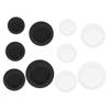 ULTECHNOVO 10pcs Piggy Bank Plug Rubber Saving Box Plug Piggy Bank Stopper Cover Round Sealing Plug Packaging Accessories for Coin Bank Money Saving Box Black White 26mm 25mm 30mm 32mm 38mm view 1