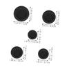 ULTECHNOVO 10pcs Piggy Bank Plug Rubber Saving Box Plug Piggy Bank Stopper Cover Round Sealing Plug Packaging Accessories for Coin Bank Money Saving Box Black White 26mm 25mm 30mm 32mm 38mm view 2