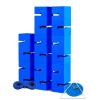 Team Building Games for Work, Indoor/Outdoor Team Stacking Game, No Tools Needed for Quick Setup(Blue,8PCS) view 1