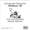 H.E. Harris & Co. United States and Canada Postage Stamp Album Blank Speed-rille Pages view 1