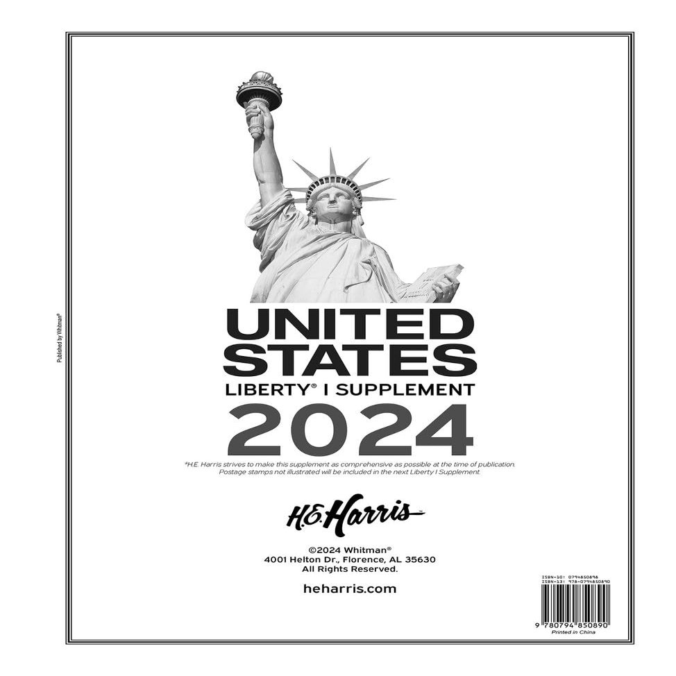 H.E. Harris & Co. United States Postage Stamp Album Liberty I Supplement for 2024