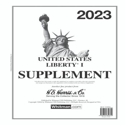 H.E. Harris & Co. United States Postage Stamp Album Liberty I Supplement for 2023