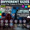 13 Pcs Gamer Cake Topper - Sturdy Cardboard Gamer Cake Decorations with Detailed Gamepads, Video Game Cake Topper Easy & Firm Installation Sticks - Splashy Video Game Decorations for Boys & Girls view 2