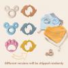 COOROBIN Baby Bandana Drool Bibs 6-Pack 100% Cotton Baby Bibs with Teether, Soft & Absorbent Teething Essentials for Newborn Boys and Girls view 2