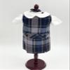 18 inch Doll Outfit-School Plaid Jumper Include Blouse and Hair Accessory/Add on Option: Sock and Shoe (Doll is not Included) (Dropped Waist Jumper,Sock,ShinyBlack Shoe, Plaid 57) view 4