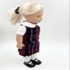 18 inch Doll Outfit-School Plaid Jumper Include Blouse and Hair Accessory/Add on Option: Sock and Shoe (Doll is not Included) (Dropped Waist Jumper,Sock,Matte Black Shoe, Plaid 36) view 4