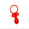 2.5" Baby Pacifier Party Favors, 36 Pieces, Gender Reveal Shower Decorations, Boy Girl Gender Neutral Table Scatter, DIY Party Games Decor (Red) view 3