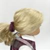 18 inch Doll Outfit-School Plaid Jumper Include Blouse and Hair Accessory/Add on Option: Sock and Shoe (Doll is not Included) (Dropped Waist Jumper,Sock,ShinyBlack Shoe, Plaid 54) view 2