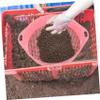 Homoyoyo Multi-use Soil Sifting Pan Durable Garden Sifter for Stones and Essential Tool for Planting and Beach Play Lightweight Design Pink view 4