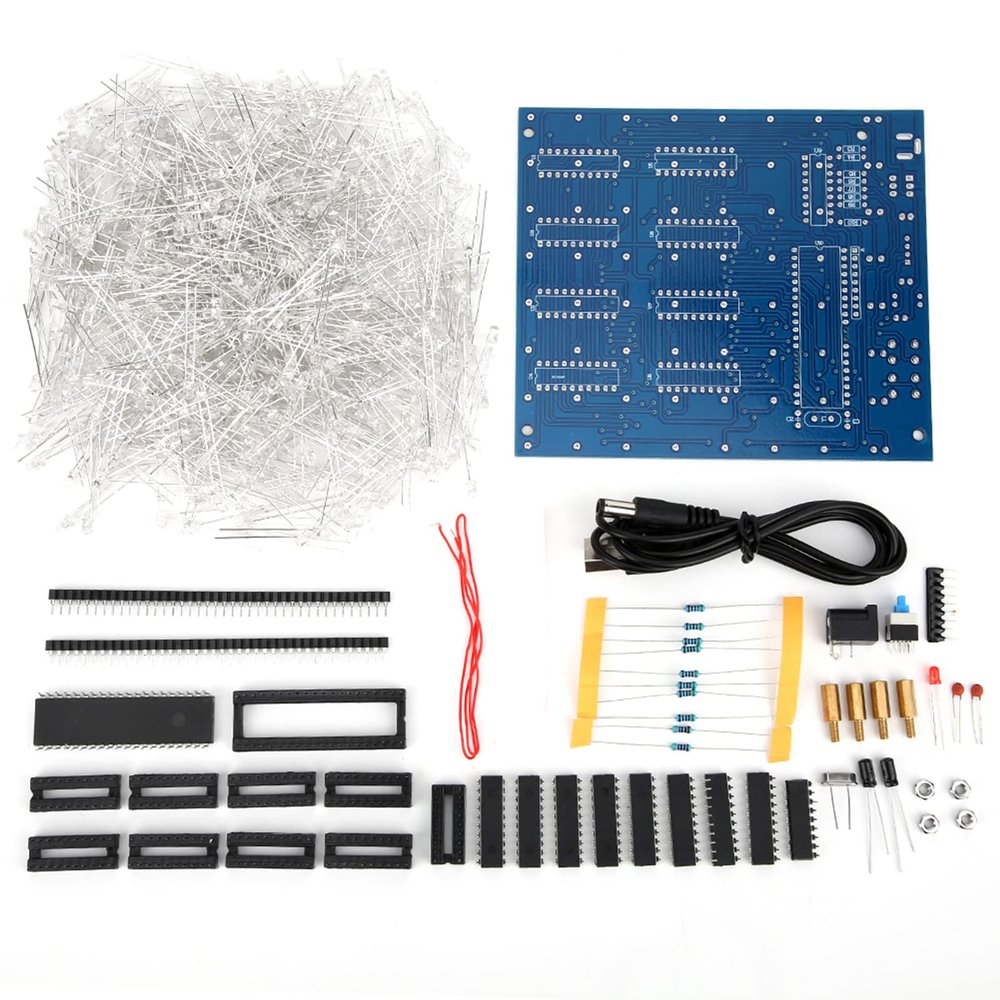 Icubesmart Led Light Kit DIY Kit 3D Circuit 3D Stable Printed Parameter for Cube 8x8x8cm 17 * 16 * 3