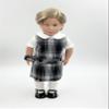 18 inch Doll Outfit-School Plaid Jumper Include Blouse and Hair Accessory/Add on Option: Sock and Shoe (Doll is not Included) (Dropped Waist Jumper Only, Plaid 61) view 2