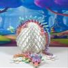 3D Printed Dragons with Dragon Egg, Articulated Mother and Child Dragons, White and Pink Cherry Blossom Baby Dragon, Fidget ADHD Autism Toy MCD-060-004-MAC-WE view 3