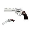 Colt Python Foam Replica Revolver 11.5 PU Foam Cosplay Prop Iconic Snake Gun from Movies, Games & Anime Halloween Collections (Silver) view 1