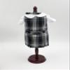 18 inch Doll Outfit-School Plaid Jumper Include Blouse and Hair Accessory/Add on Option: Sock and Shoe (Doll is not Included) (Dropped Waist Jumper,Sock,ShinyBlack Shoe, Plaid 61) view 2