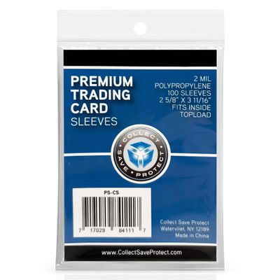 100 Premium Penny Sleeves  Ultra-Clear 2mil Trading Card Protectors for Standard Size Cards  Fits Baseball, Football, Basketball, and TCG  Bulk Pack (100/500/1000 Count)