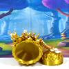 3D Printed Baby Dragon with Dragon Egg, Articulated Baby Dragon, 6" Gold and White Cherry Blossom Baby Dragon, Fidget ADHD Autism Toy BD004-GOLD-GE view 2