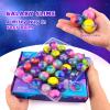 28-Pack Valentine's Day Slime Party Favors, Bulk Galaxy Slime Balls Non-Sticky, Mess-Free for Kids, Stress Relief Mini Toys for Girls and Boys - Classroom Reward, Party Supplies, Goodie Bag Stuffers view 4
