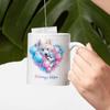 Custom Cute Mother And Baby Dog Mug, Personalized Choose Name Ceramic Cup 11oz 15oz, Happy Mother's Day Coffee Mug, Customized Dog Keepsake Cup, Novelty White Mug For Mom view 3