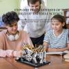 4-Cylinder Hot Air Stirling Engine Model Kit with Generator,Ready-to-Start Full Metal Kit,Stainless Steel Heating Tube & Copper Head,Precision CNC Parts,for Physics Demo & Engineering Collection view 2